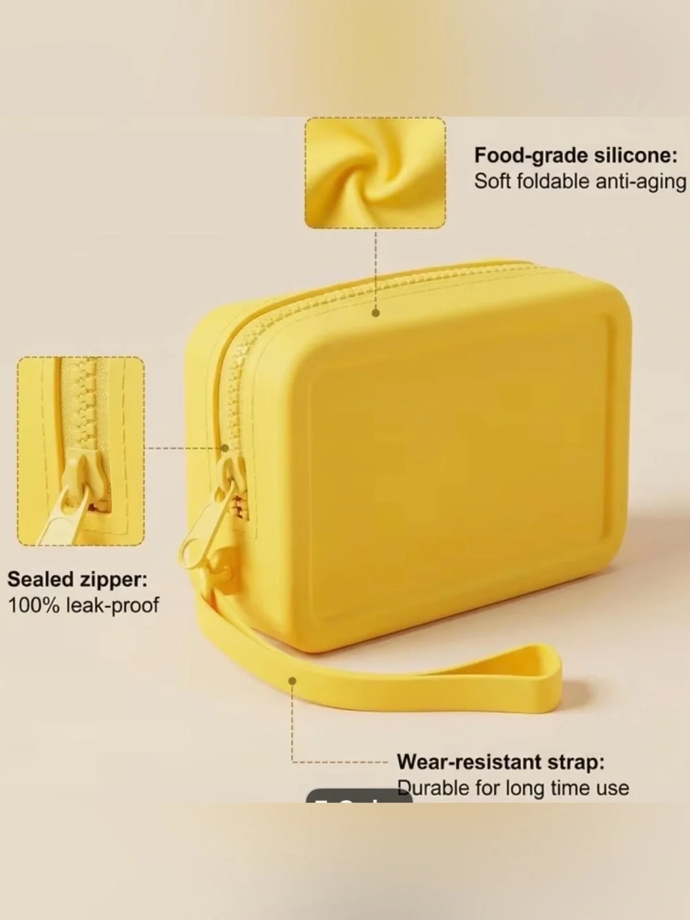 Navy Blue Protective Silicone Case with Wrist Strap